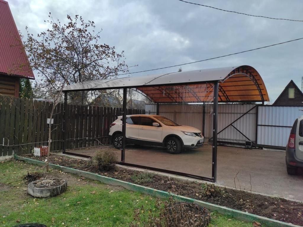 Прозрачные шторы ПВХ для навеса под автомобиль в Михайлове